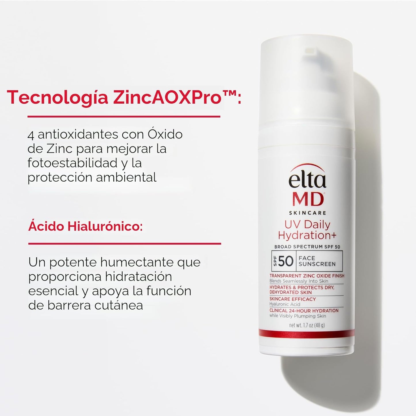 EltaMD - Hidratante facial con protector solar UV diario con óxido...