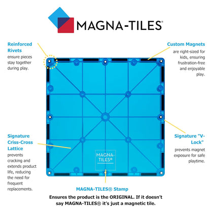 MAGNA-TILES Juego clásico de construcción magnética de 32