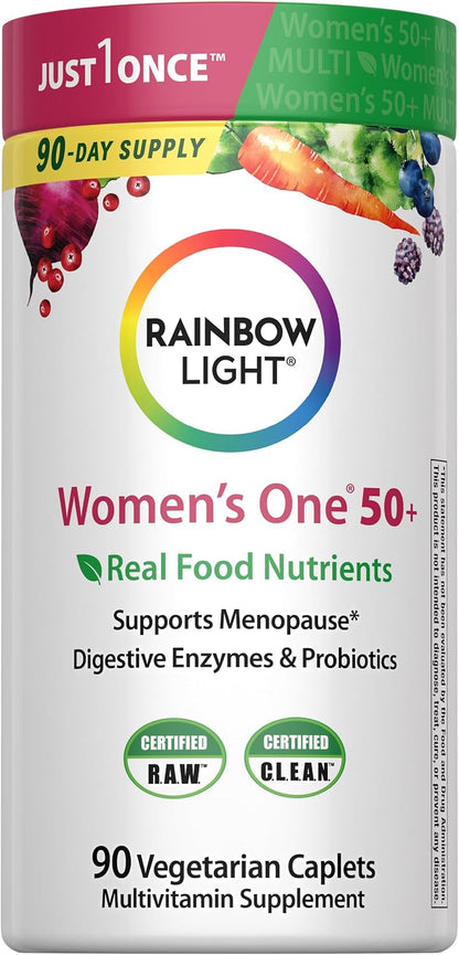 Rainbow Light Mujer One + Multivitamina 50 Plus | 90 cápsulas | Apo...