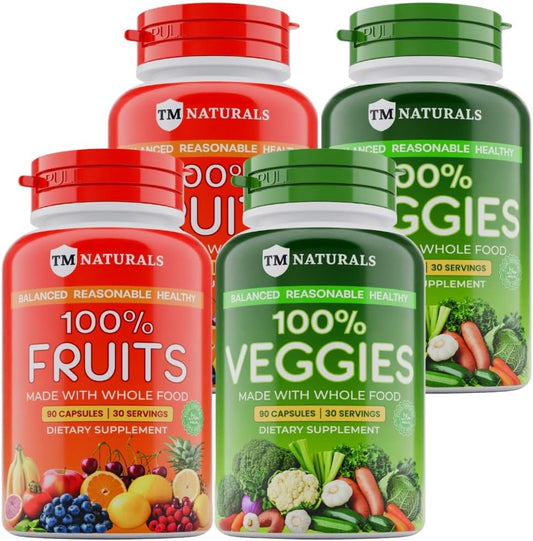 TM NATURALS Suplemento Superfood Frutas y Vegetales - con Aloe Vera...