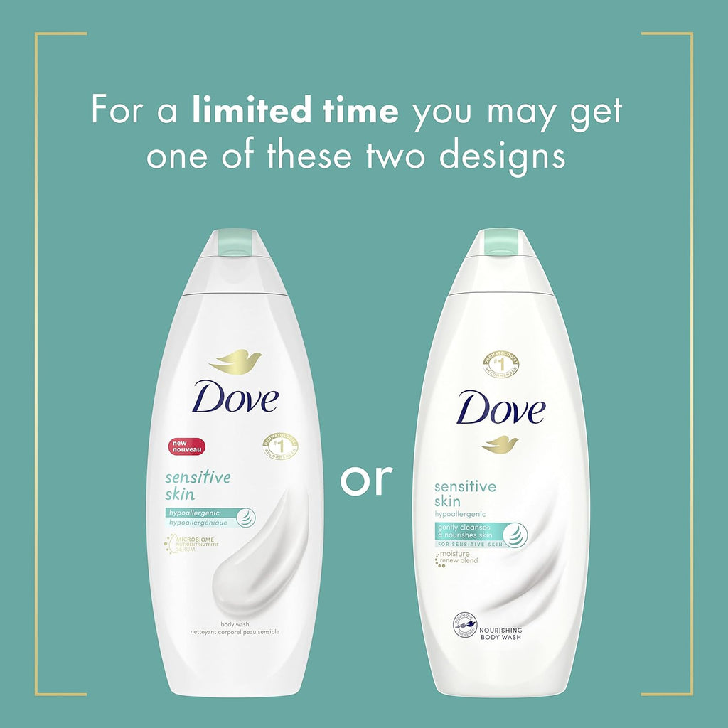 Dove Jabón Corporal, Piel Sensible, 12 oz