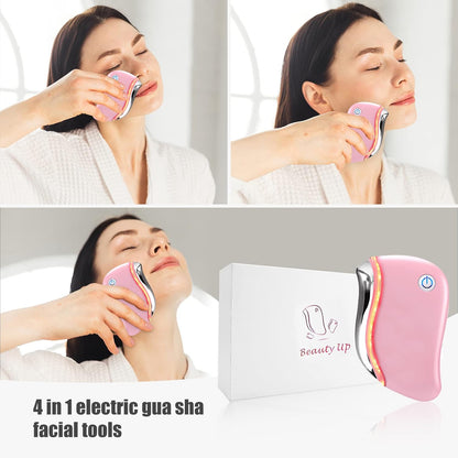 Aikertec Heat Electric Gua Sha Tool 4 en 1 masajeador facial multif...