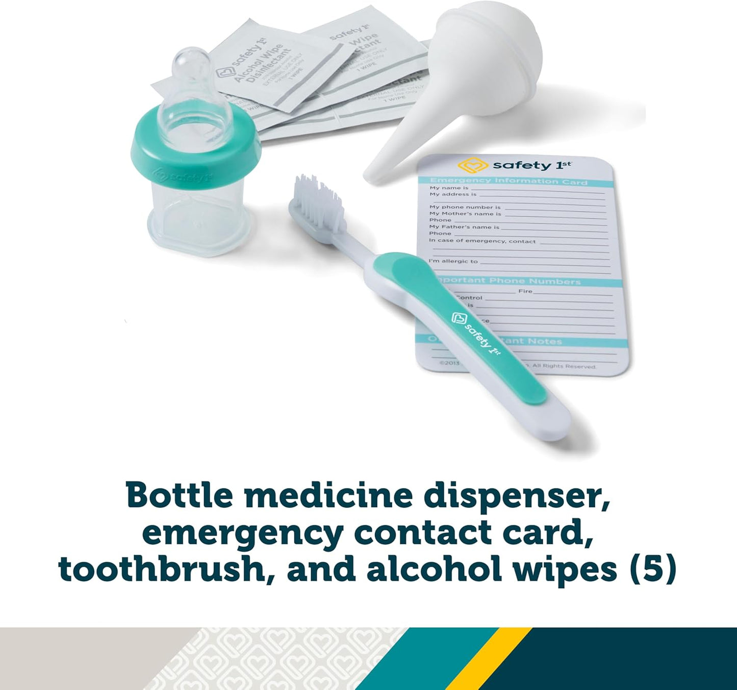 Kit de cuidado y aseo de la salud Deluxe Safety 1st para bebé, Pirá...