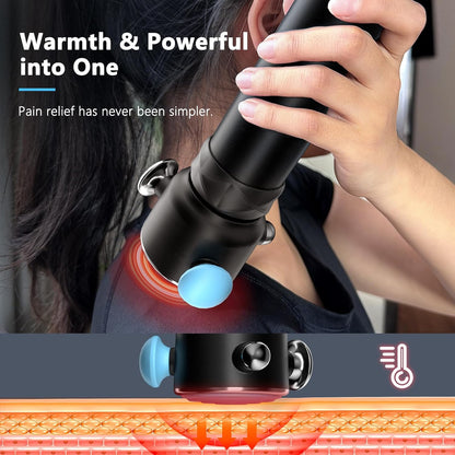 HYAKO Masajeador de terapia Pro R1 - Masajeador de vibración de tejido profundo de mano para aliviar el dolor de cuerpo completo y limitación fascial, trata áreas sensibles, herramienta de masaje de