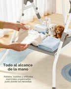 BUNWAG Bañera plegable para bebé con soporte, bañera portátil 2 en...