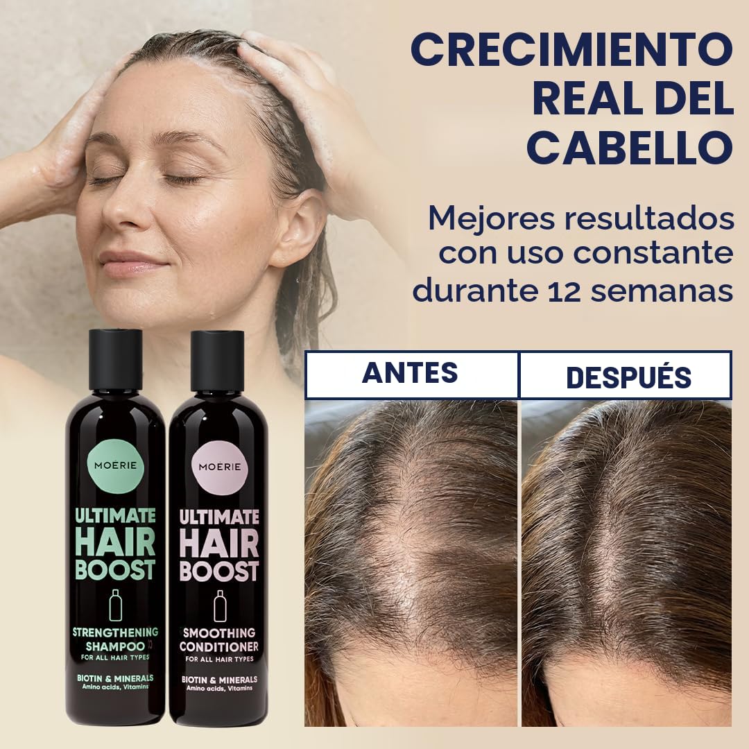Moerie Champú y acondicionador para el crecimiento del cabello para...