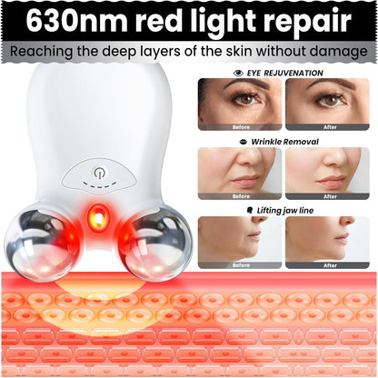 Dispositivo Facial de Microcorriente, Última Tecnología de Luz Roja...