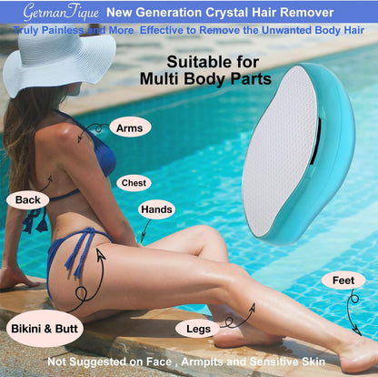 Germantique Borrador de Pelo de Cristal, Removedor de Pelo Natural...