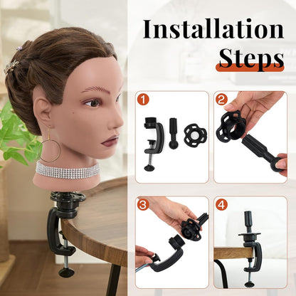 Cabeza de Maniquí de 20" Cabello Humano, Cabeza de Maniquí de C...