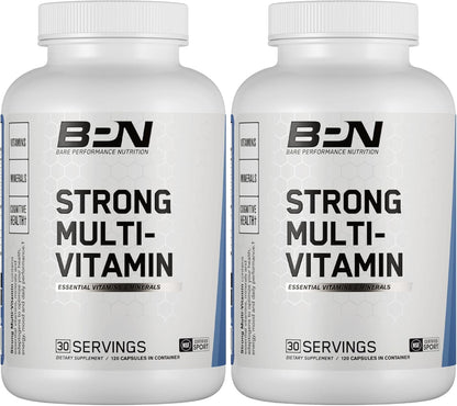 BARE PERFORMANCE NUTRITION, BPN Strong Multi-Vitamina, Salud Fundac...