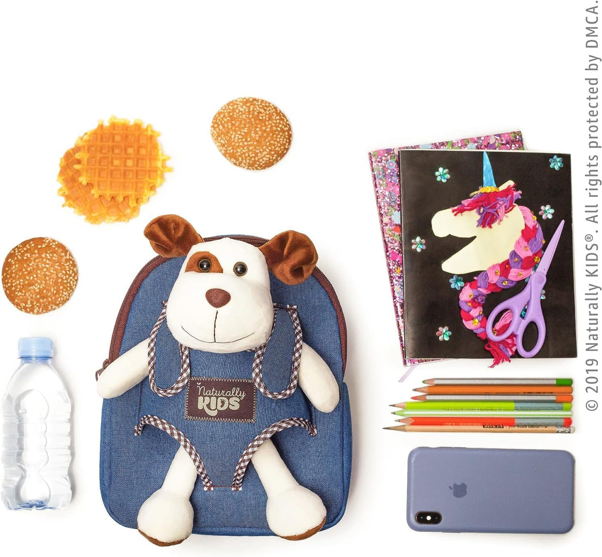 Mochila para niños pequeños Naturally KIDS con. Juguete de peluche...