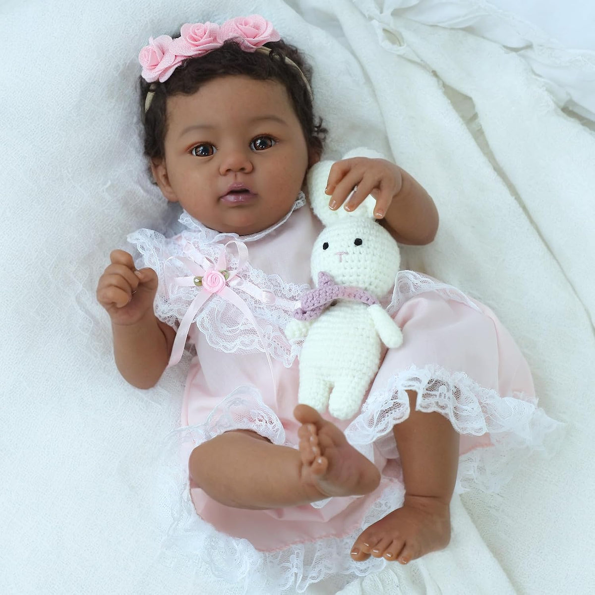 KSBD Muñeca realista Reborn de 18 pulgadas, niña recién nacida | De...