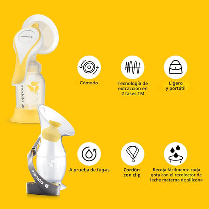 Medela Paquete de par perfecto con extractor de leche manual Medela...