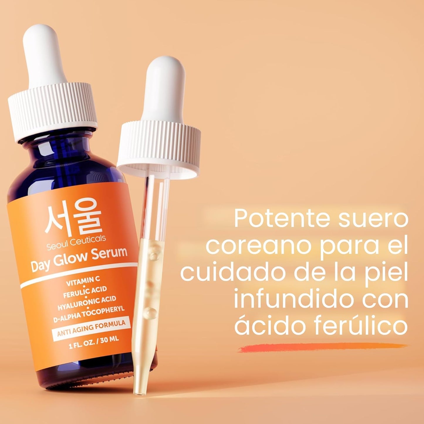 Korean Skin Care K Beauty - Sérum de ácido hialurónico 20% vitamina...