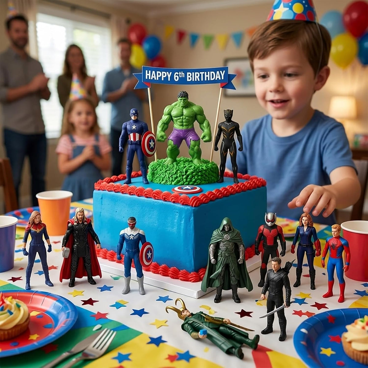 HLDMYYXGS 18 figuras de superhéroe, miniatura de leyendas heroicas...