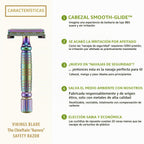 VIKINGS BLADE Maquinilla de afeitar de seguridad de doble filo + 5...