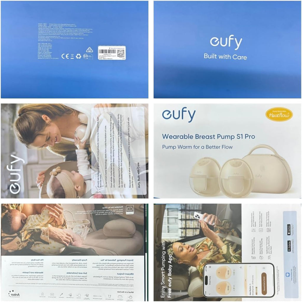 eufy Security Extractor de leche portátil con calefacción S1 Pro, m...