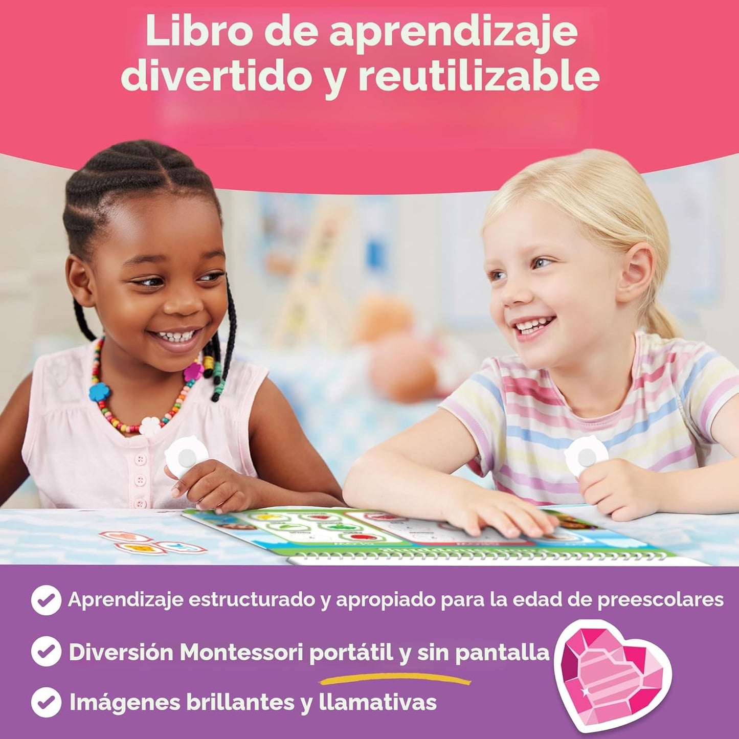 3 Year Old Girl Gifts - Montessori Busy Book For Toddlers 3-5, 4 Ye...