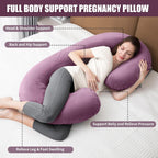 1 MIDDLE ONE - Almohada de embarazo, almohada con forma de C para d...
