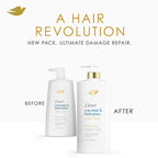 Dove Acondicionador de coco e hidratación para cabello seco con tecnología de cuidado de bio-proteínas y aceite de coco, 28 onzas líquidas