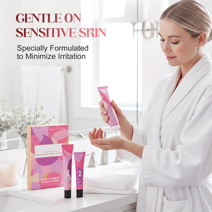 Crema depilatoria facial suave para mujeres, fórmula avanzada para...