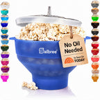 Salbree Tazón plegable de silicona para hacer palomitas de maíz par...
