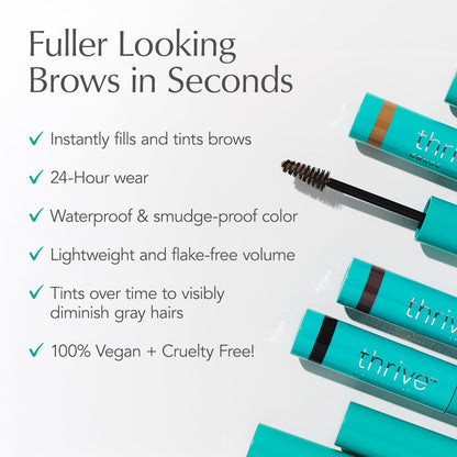 Thrive Causemetics Instant Brow Fix Gel semipermanente para cejas,...