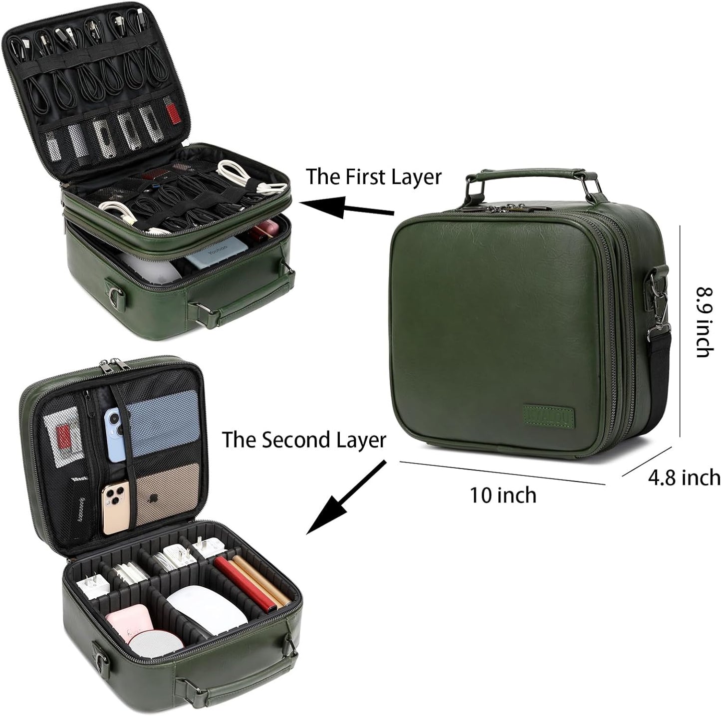 KYALOU Organizador de Viaje para Electrónicos, Estuche Grande para...