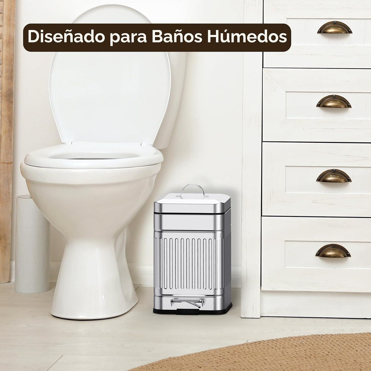 CEROELDA Cubo de Basura Pequeño con Tapa - 5L\/1.3 Gal, Cubo de Bas...