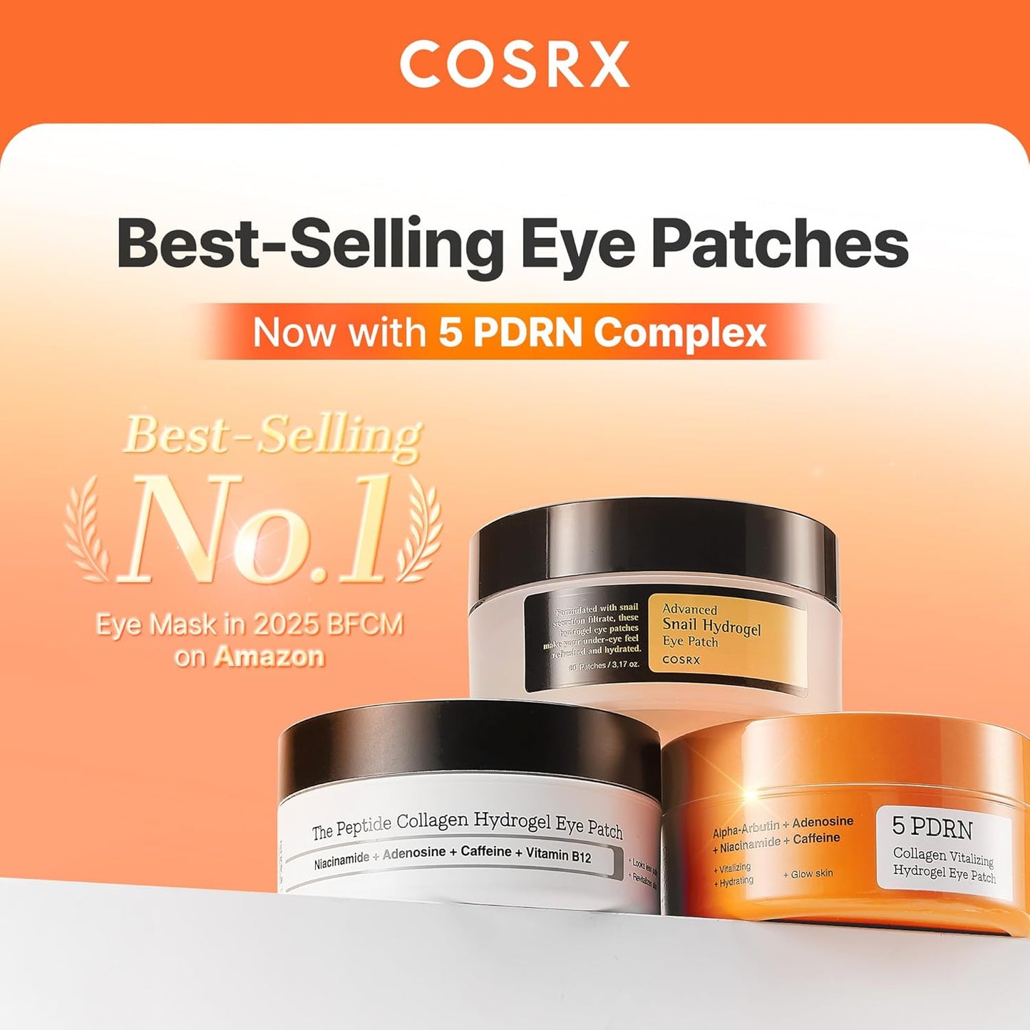 COSRX 5-PDRN Parches complejos de gel de colágeno para el aspecto d...