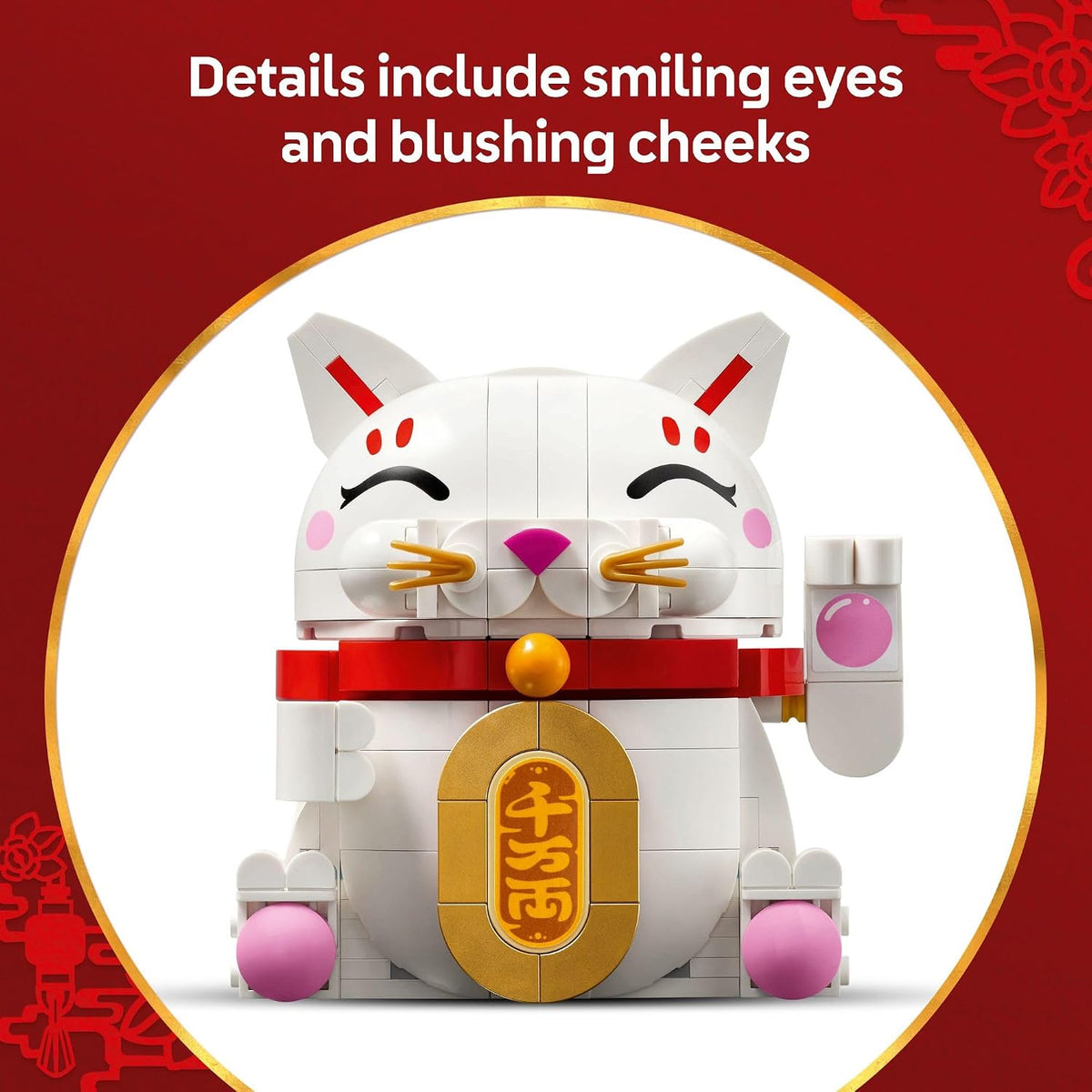 LEGO Juguete de Construcción Lucky Cat para niñas y niños - Gato so...