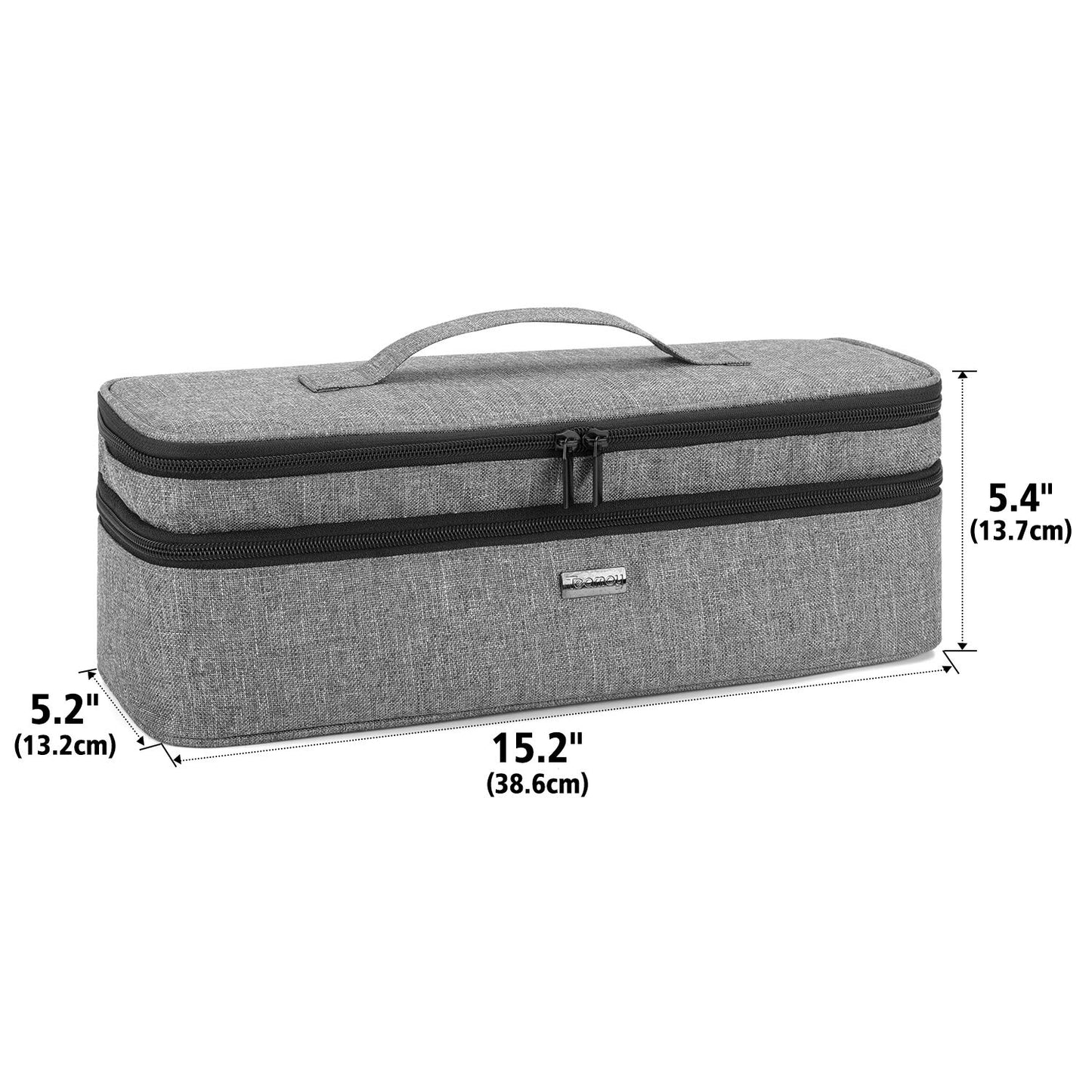 Teamoy Bolsa de almacenamiento de viaje de doble capa compatible co...