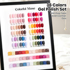 Beetles - Juego de 44 esmaltes de uñas de gel, colección Colorful M...