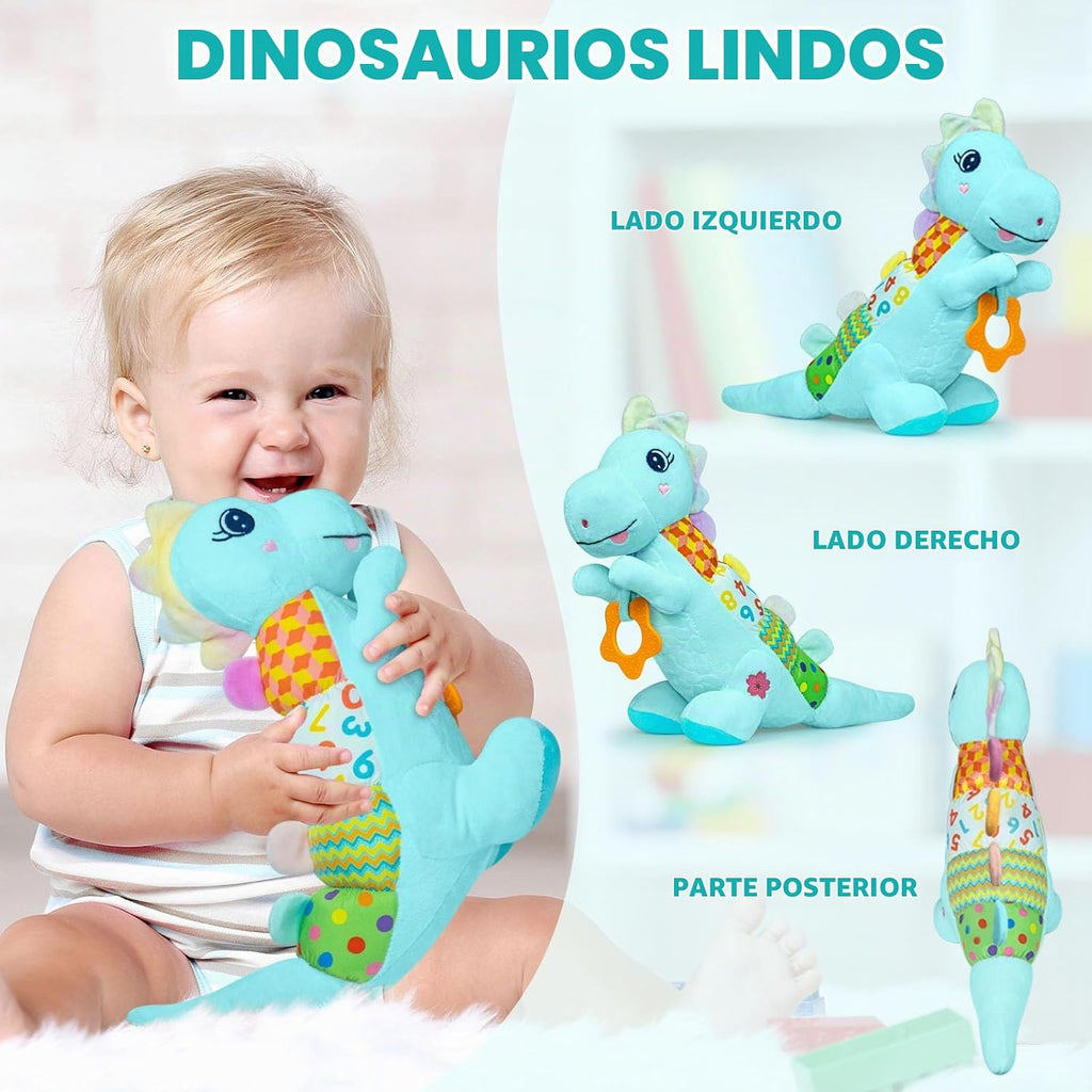 Juguetes Musicales de Peluche de Dinosaurio Bebé para 0-3-6-9-12 Me...