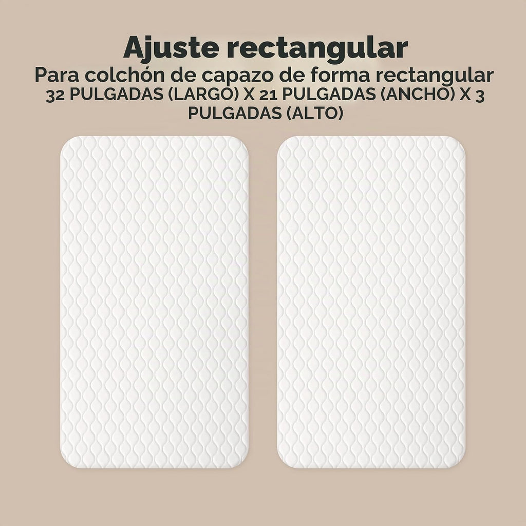 Paquete de 2 protectores de colchón impermeables para moisés de 32...