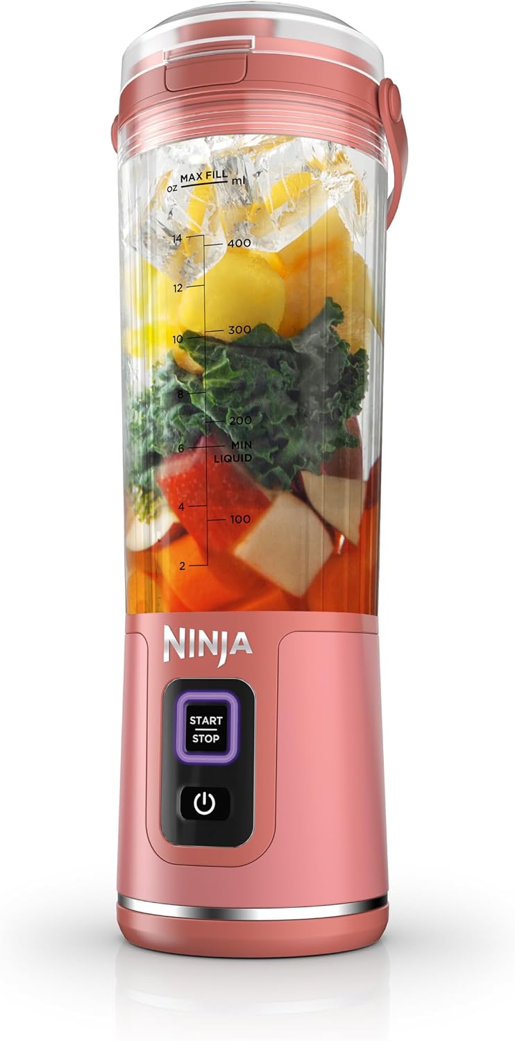 Ninja Blast Batidora portátil, inalámbrica, recipiente de 18 onzas,...