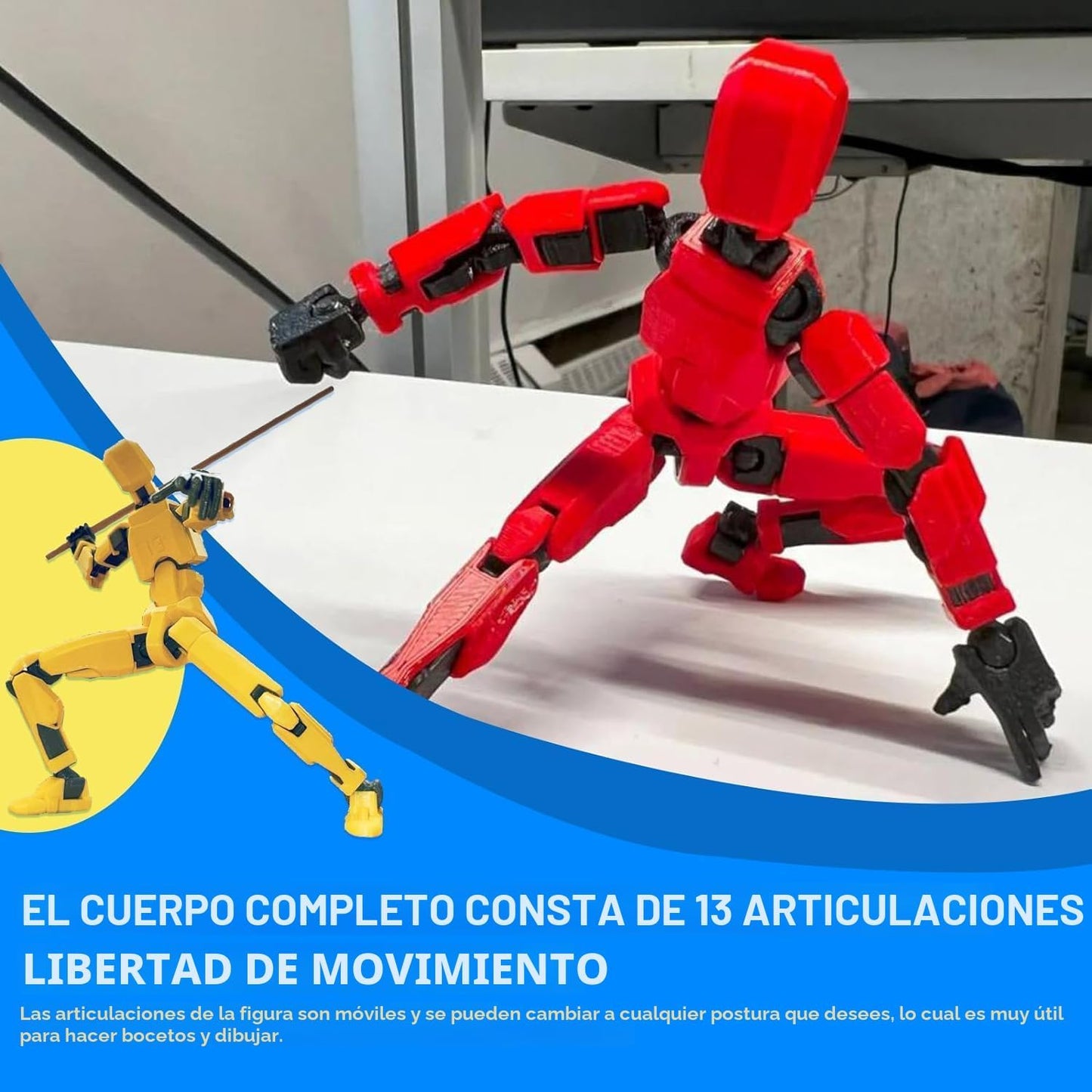 MerryXD T13 Figura de acción 3D, muñeco terminado Nova Titan Lucky...
