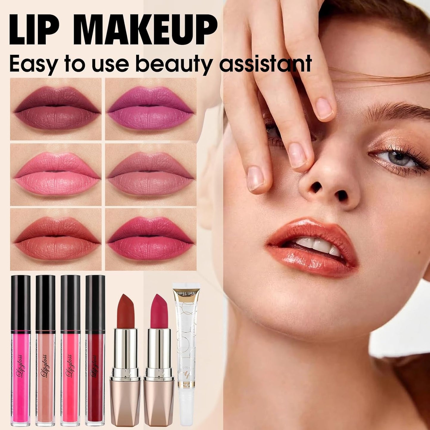 Kit completo de maquillaje para mujer, incluye base de sombra de ojos, paleta de sombra de ojos, brochas de maquillaje para adolescentes y niñas, juego de regalo de maquillaje todo en uno para mujeres
