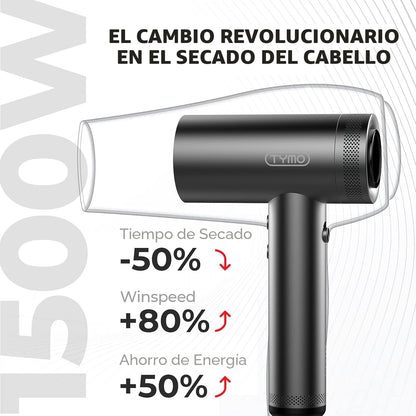 TYMO Secador de pelo con difusor para mujer, secador profesional de...