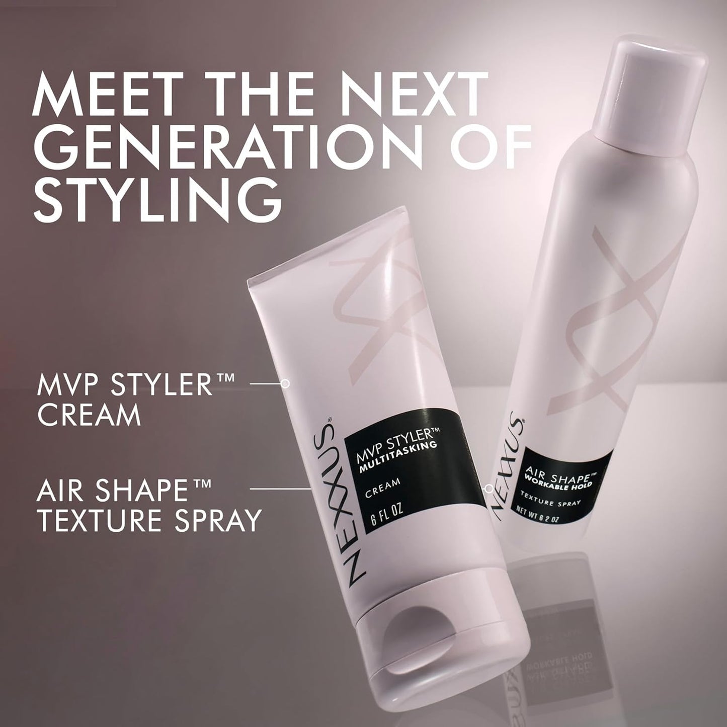 Nexxus Crema de peinado MVP Styler Hybrid Multitasking Hair Cream Powered by MVP Multi-Verse Polymers 6 oz