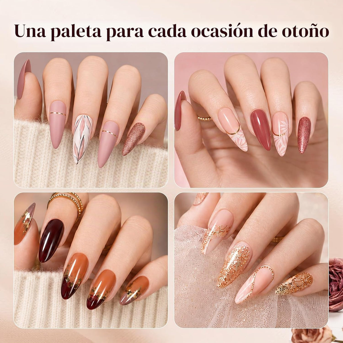 beetles \u201CVerse of Roses\u201D - 20 esmaltes en gel permanentes...