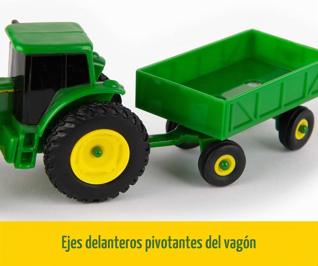 TOMY John Deere - Juego de juguetes de granja fundidos a presión, escala 1:64, incluye animales de granja, cobertizo de máquina, tractores de juguete, camiones de juguete y herramientas de granja