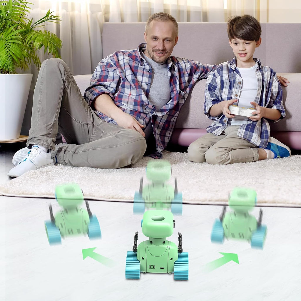 ALLCELE - Robots de juguete, robots RC recargables para niños, jugu...