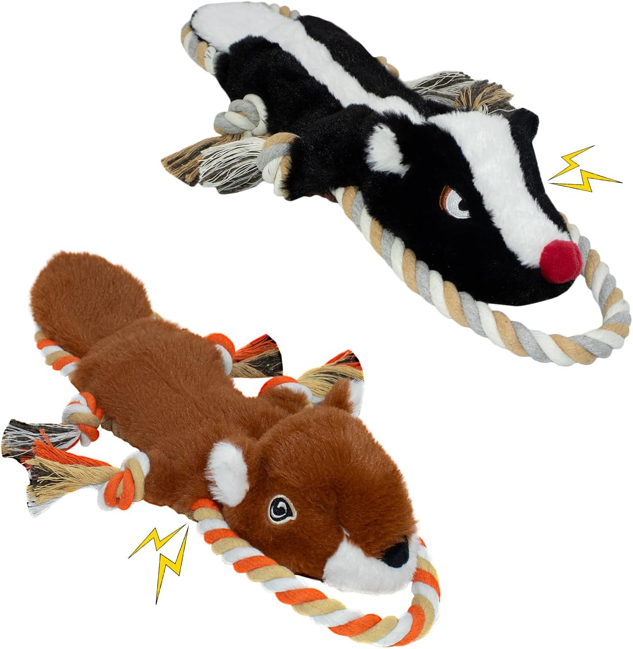 Juguetes chirriantes para perros, sin relleno, paquete de 2 juguete...