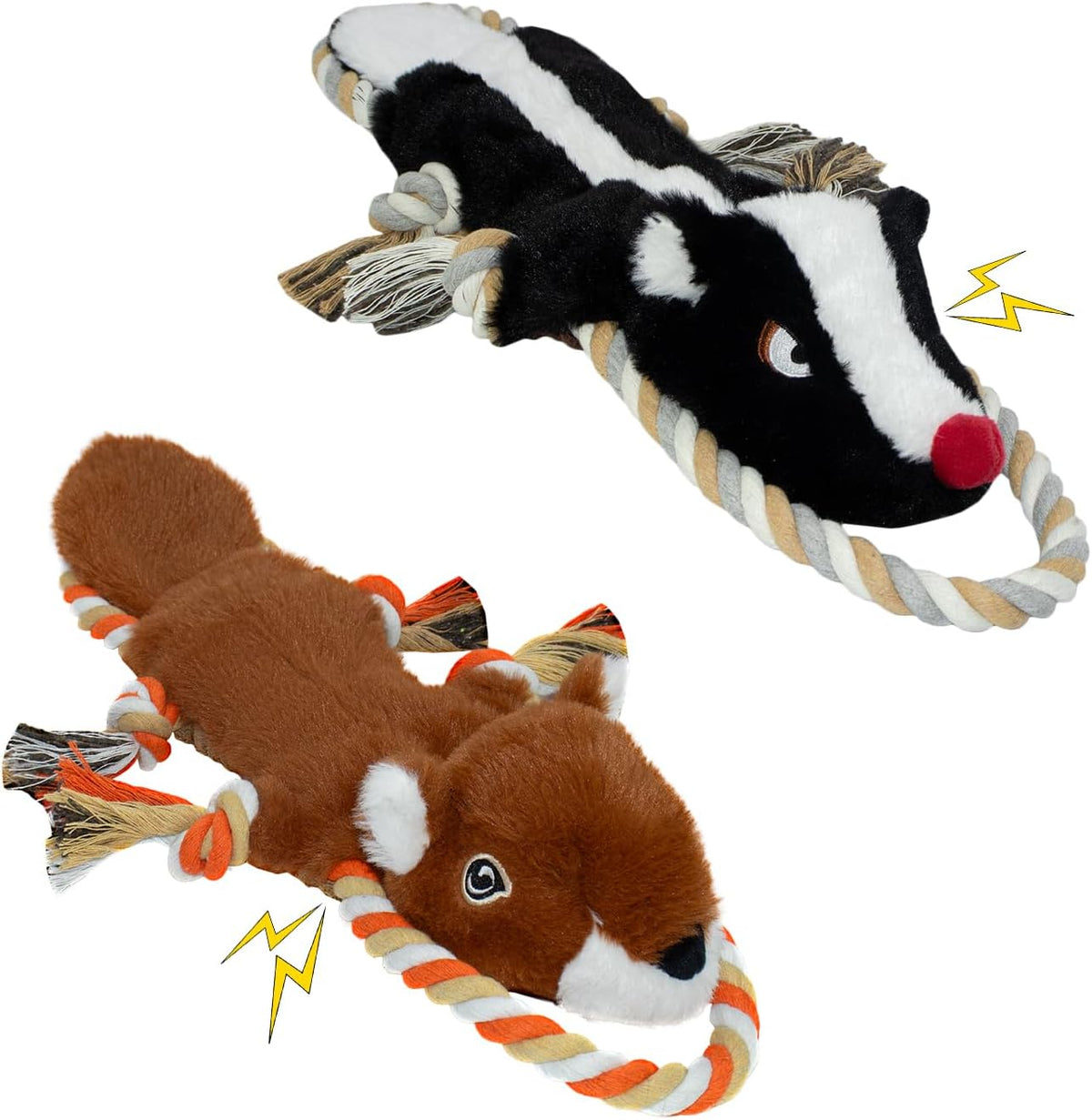 Juguetes chirriantes para perros, sin relleno, paquete de 2 juguete...