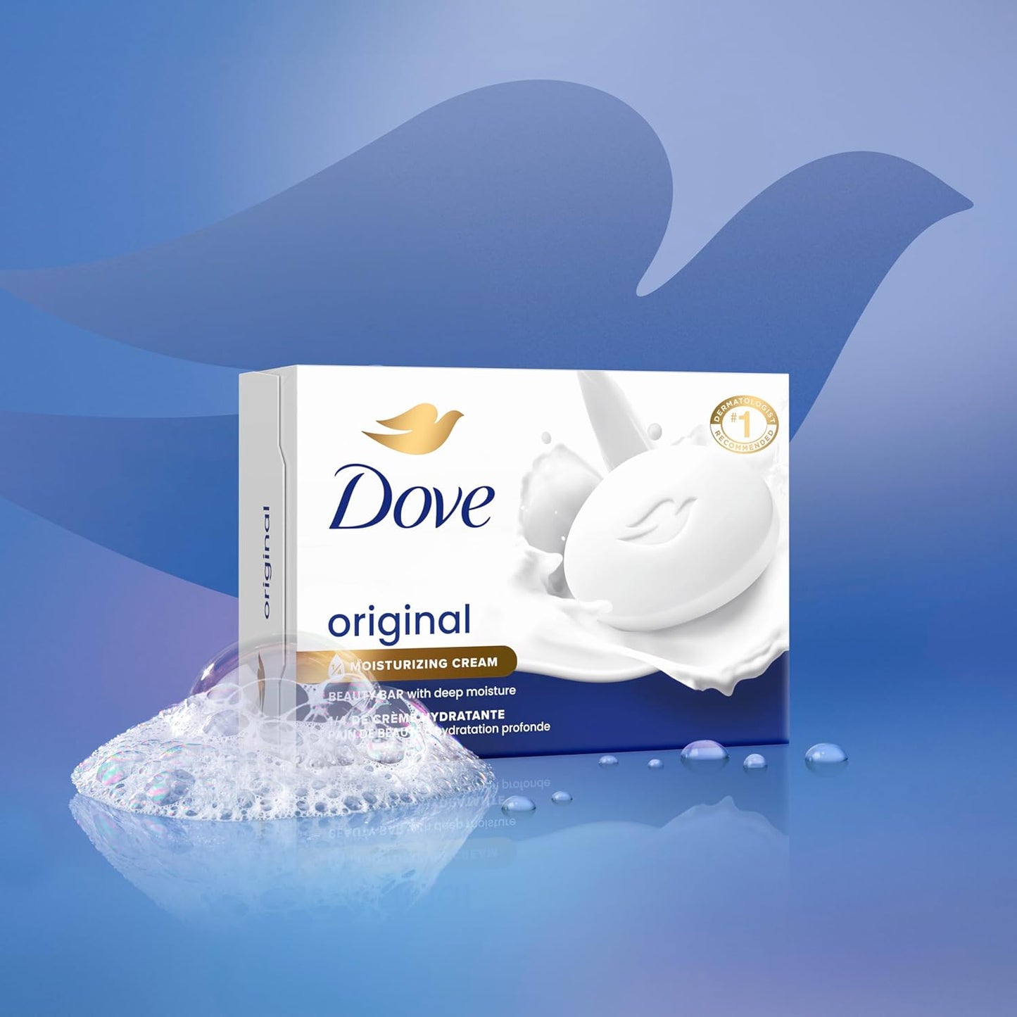 Dove Jabón en barra de belleza original para piel suave y lisa, con...