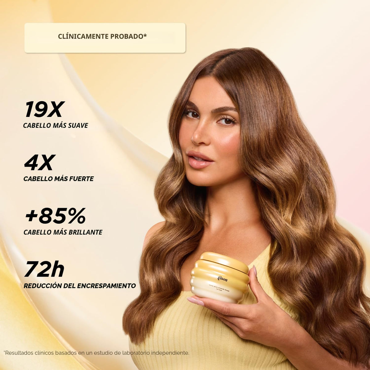 Gisou Honey Gloss Ceramide Therapy Mascarilla capilar (7.8 fl oz) |...