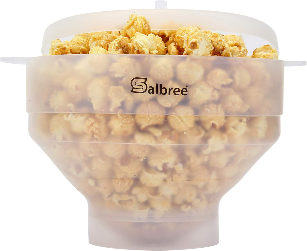Salbree Tazón plegable de silicona para hacer palomitas de maíz par...