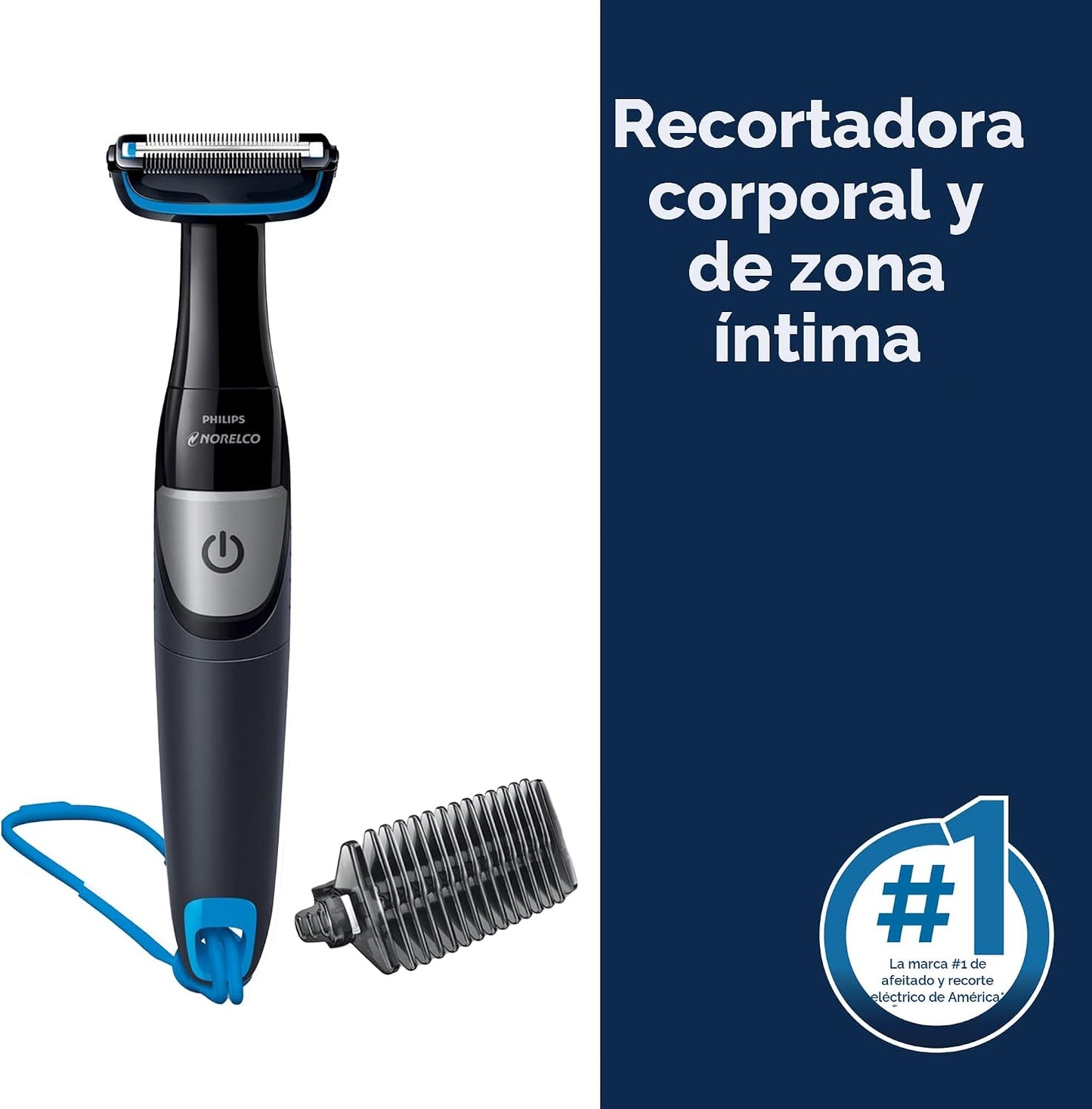 Philips Norelco Bodygroom Series 1100, BG1026\/60, Recortadora y Ar...