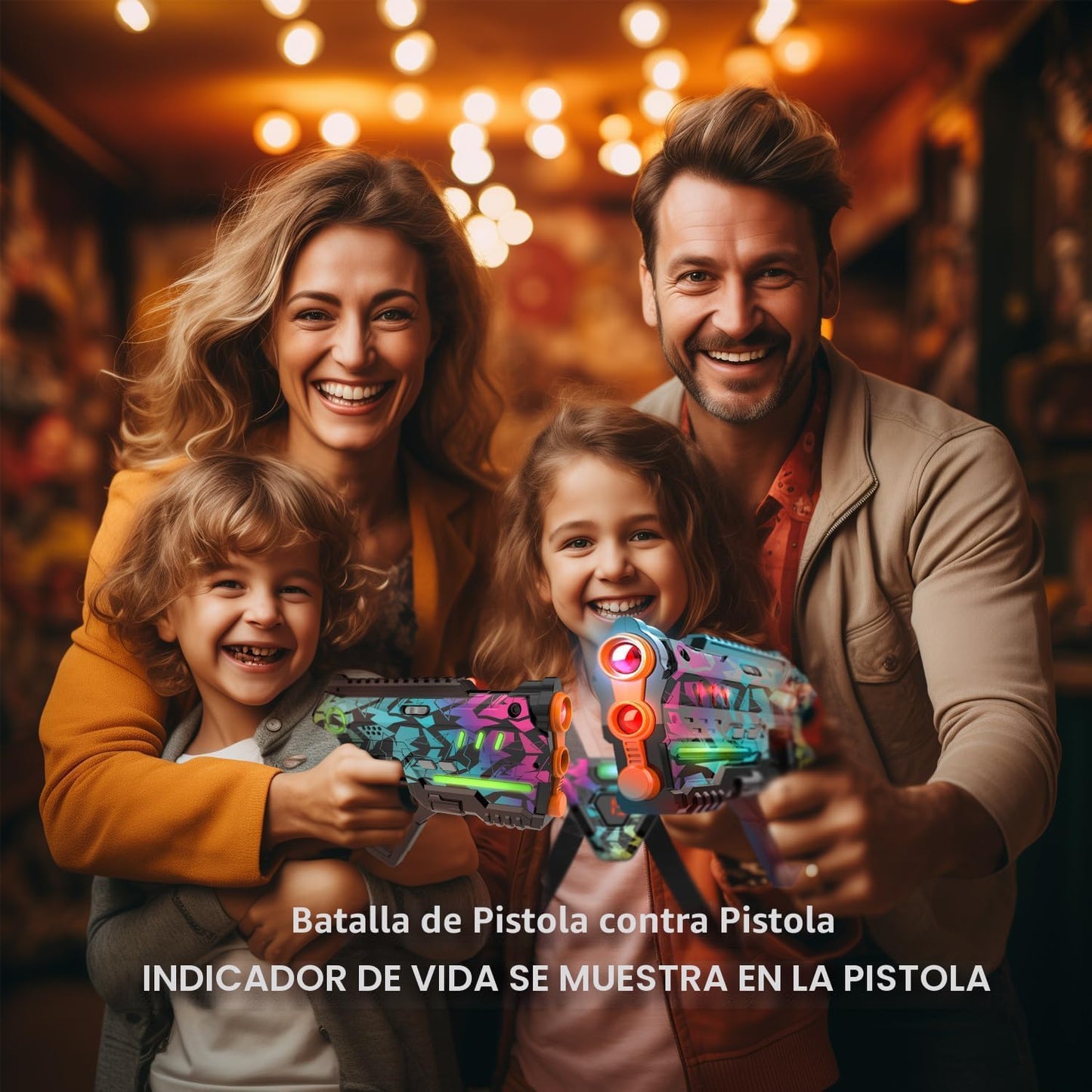 Juego de 4 etiquetas láser, juego de etiqueta Lazer para niños en i...